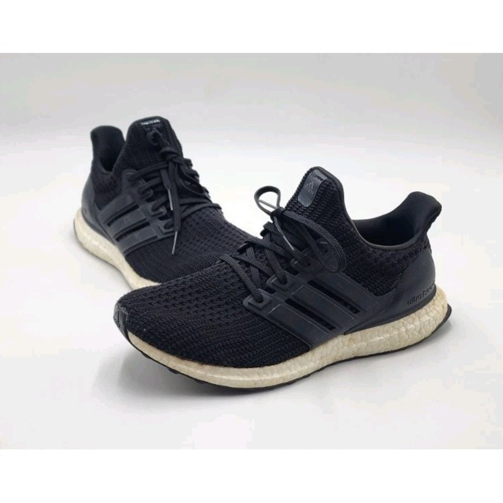 Adidas Women Size 9 Ultra Boost 4.0 Core Black White Running Sneaker BB6149